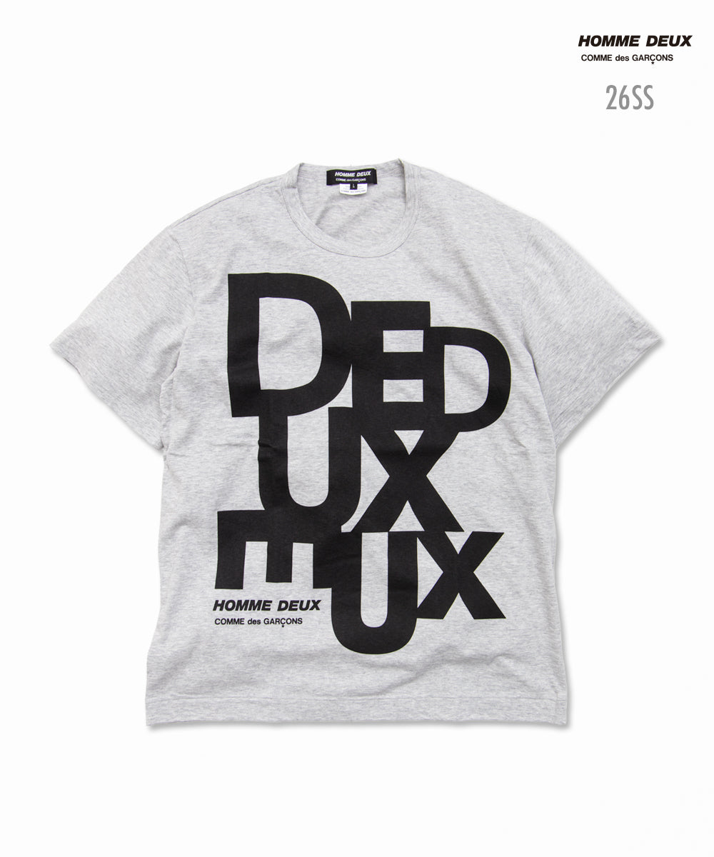 Cotton Jersey Printed T-Shirt Gray / Black DQ-T002