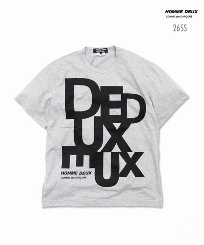 Cotton Jersey Printed T-Shirt Gray / Black DQ-T002