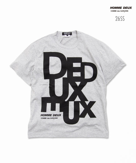 Cotton Jersey Printed T-Shirt Gray / Black DQ-T002