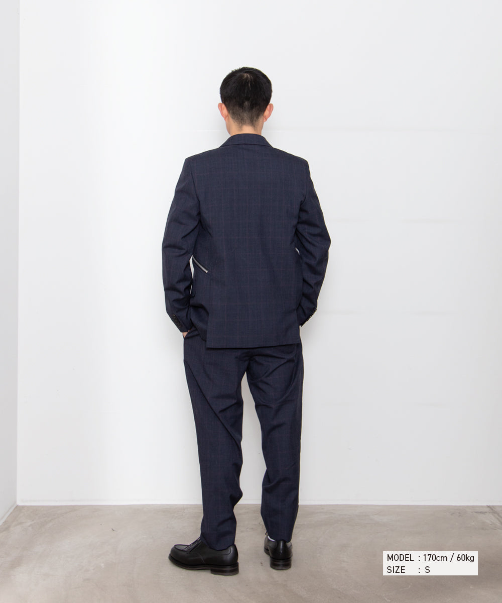 Wool Glen Check Windowpane Jacket