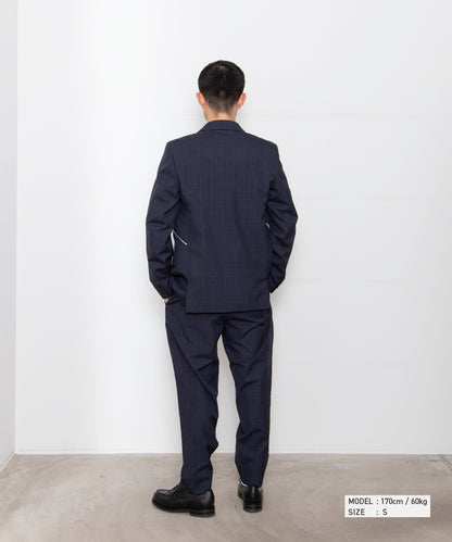 Wool Glen Check Windowpane Jacket