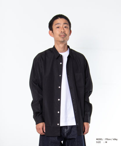 COMME des GARCONS HOMME / HR-J007 / Polyester Wool Processed Blouson / 26FW / Black