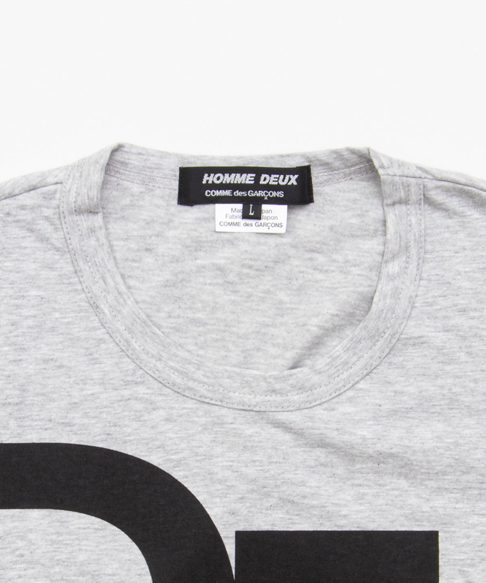 Cotton Jersey Printed T-Shirt Gray / Black DQ-T002