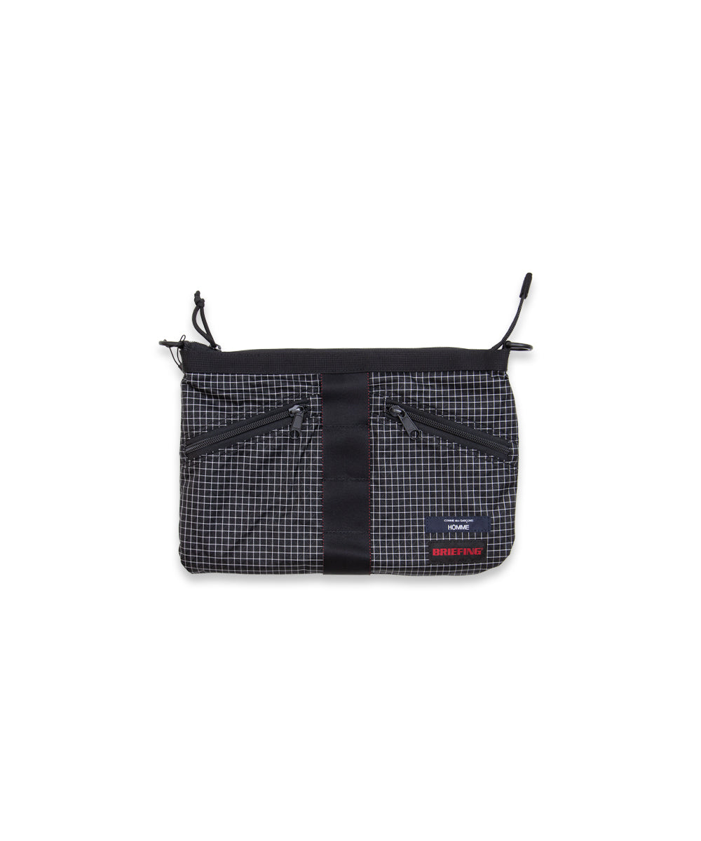 COMME des GARCONS HOMME / HR-K209 / BRIEFING W Name Reversible Sacoche Bag / 26FW / Black