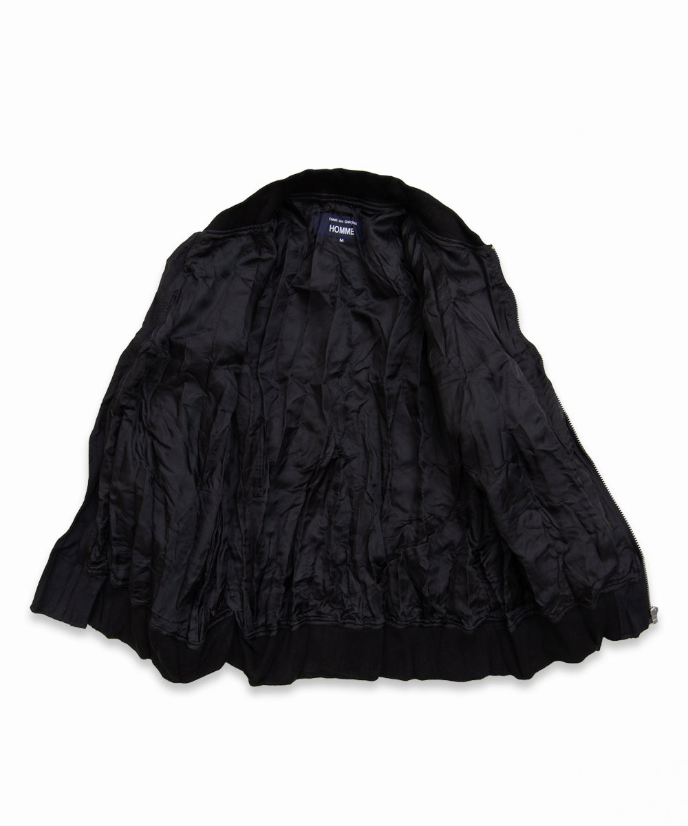 COMME des GARCONS HOMME / HR-J007 / Polyester Wool Processed Blouson / 26FW / Black