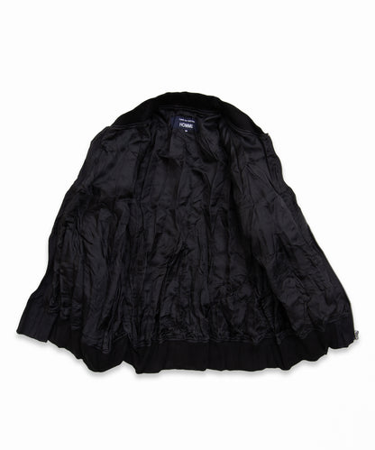 COMME des GARCONS HOMME / HR-J007 / Polyester Wool Processed Blouson / 26FW / Black