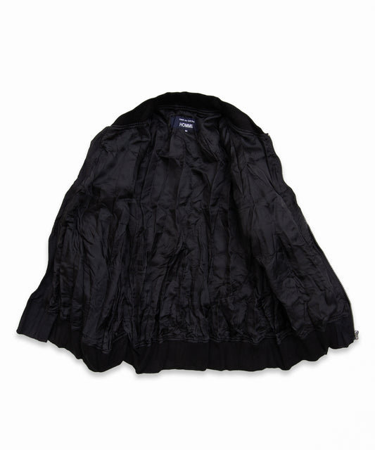 COMME des GARCONS HOMME / HR-J007 / Polyester Wool Processed Blouson / 26FW / Black