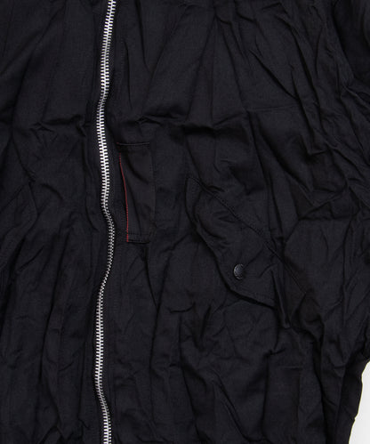 COMME des GARCONS HOMME / HR-J007 / Polyester Wool Processed Blouson / 26FW / Black