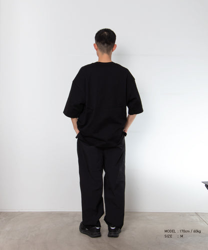 Cotton Jersey × Knit T-Shirt