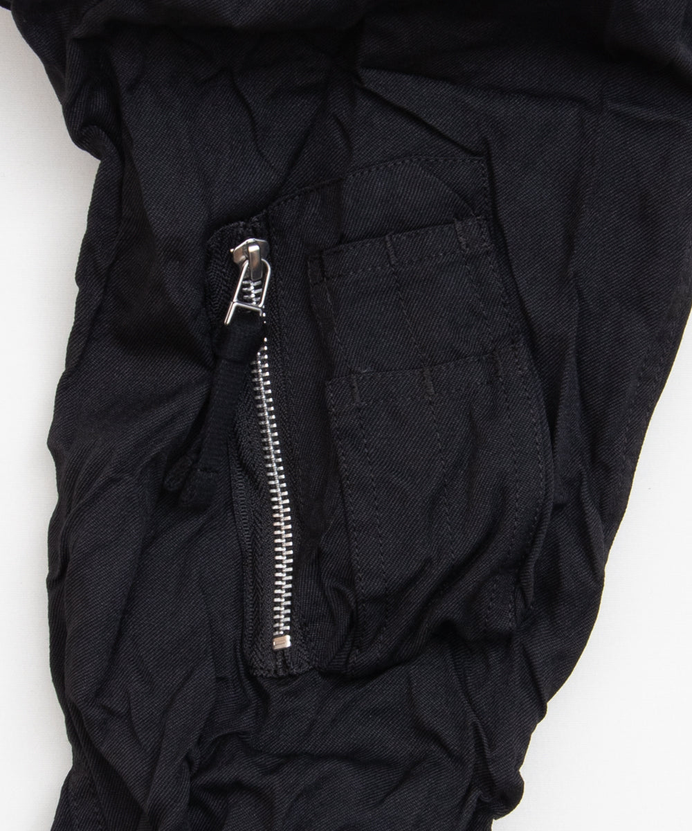 COMME des GARCONS HOMME / HR-J007 / Polyester Wool Processed Blouson / 26FW / Black