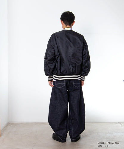 COMME des GARCONS HOMME / HR-J003 / Nylon Twill MA-1 Blouson / 26FW / Black