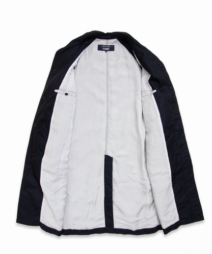 COMME des GARCONS HOMME / HR-C001 / Cotton Polyester Gabardine Processed Coat / 26FW / Navy