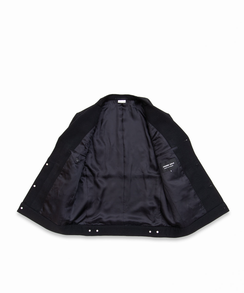 COMME des GARCONS HOMME DEUX / DR-J038 / Wool Gabardine Jacket / 26FW / Black