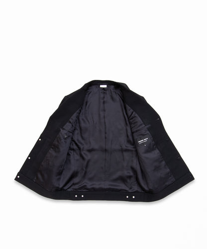 COMME des GARCONS HOMME DEUX / DR-J038 / Wool Gabardine Jacket / 26FW / Black