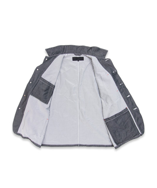 COMME des GARCONS HOMME / HR-J014 / Polyester Serge Dyed Coverall Jacket / 26FW / BLACK