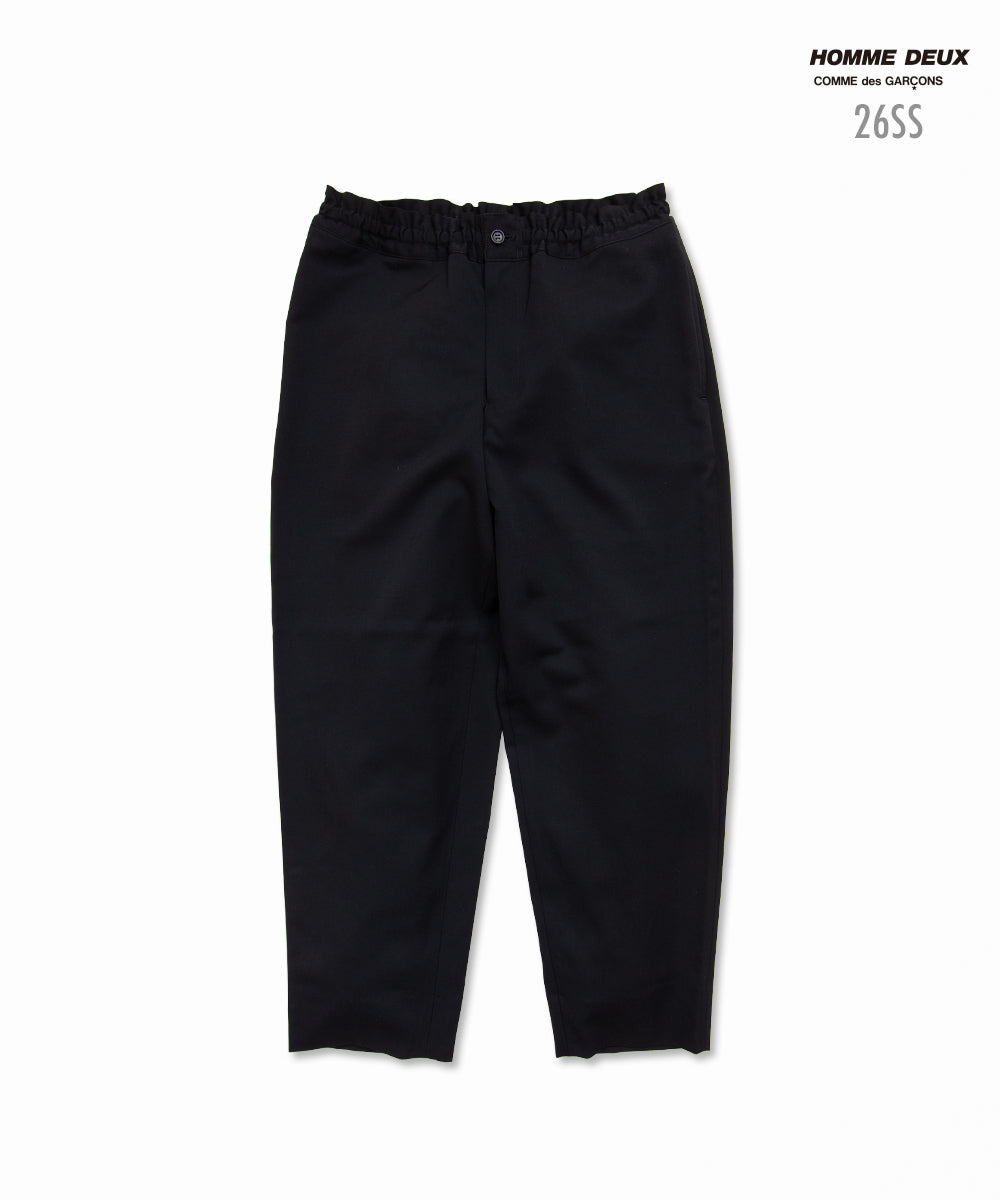 Wool Gabardine Pants black
