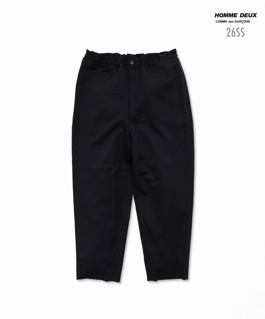 Wool Gabardine Pants black
