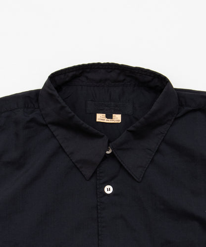 Garment-Processed Polyester Shirt Black DQ-B042