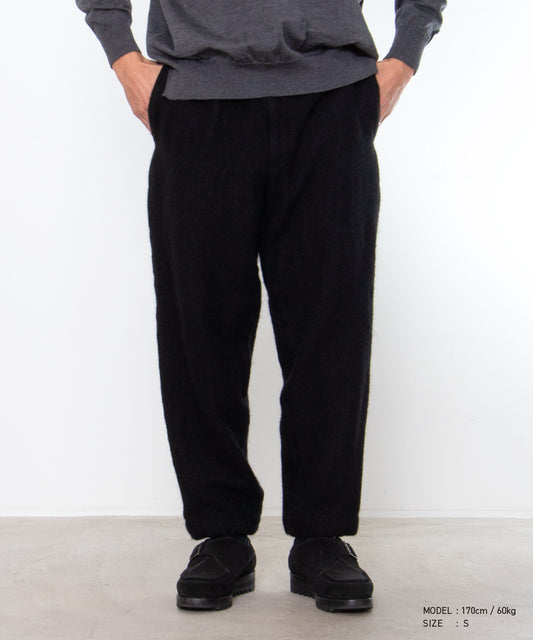 COMME des GARCONS HOMME DEUX / DR-P044 / Wool Nylon Tweed Finished Pants / 26FW / Black