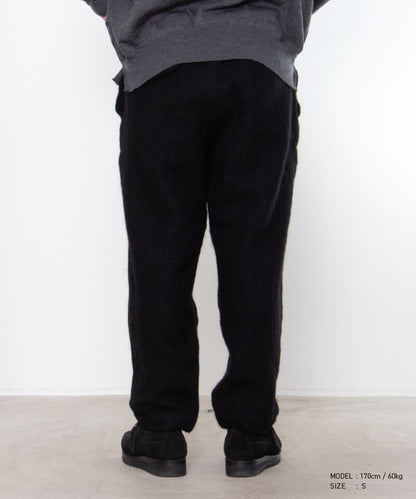 COMME des GARCONS HOMME DEUX / DR-P044 / Wool Nylon Tweed Finished Pants / 26FW / Black
