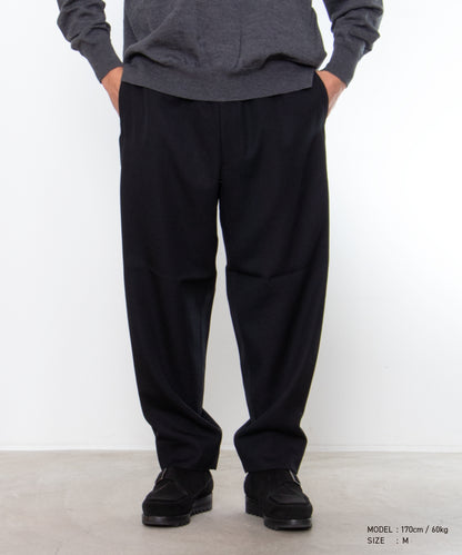 COMME des GARCONS HOMME DEUX / DR-P045 / Wool Gabardine Easy Pants / 26FW / Black