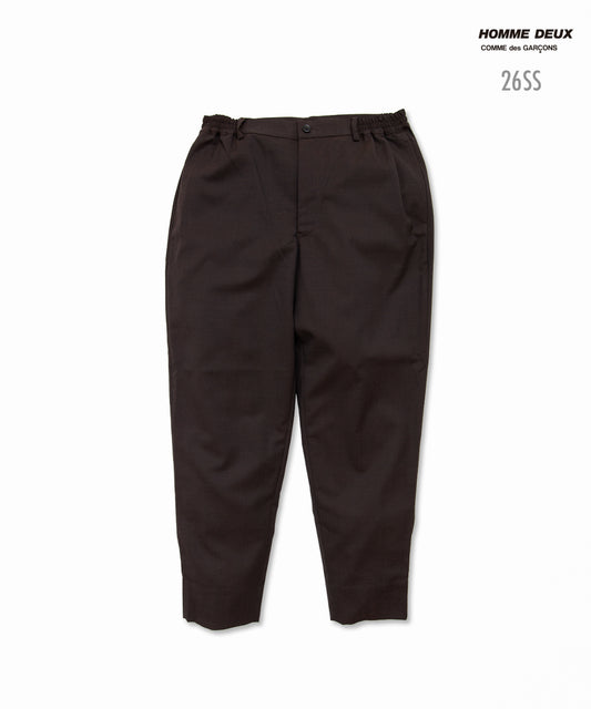 COMME des GARCONS HOMME DEUX Sustainable Gabardine Pants Brown DQ-P039 Brown