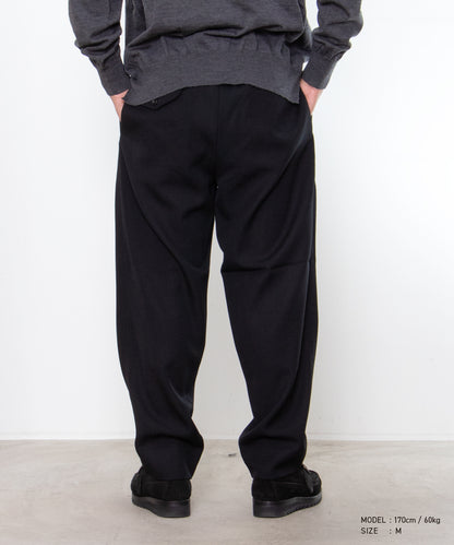 COMME des GARCONS HOMME DEUX / DR-P045 / Wool Gabardine Easy Pants / 26FW / Black