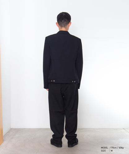 COMME des GARCONS HOMME DEUX / DR-J038 / Wool Gabardine Jacket / 26FW / Black