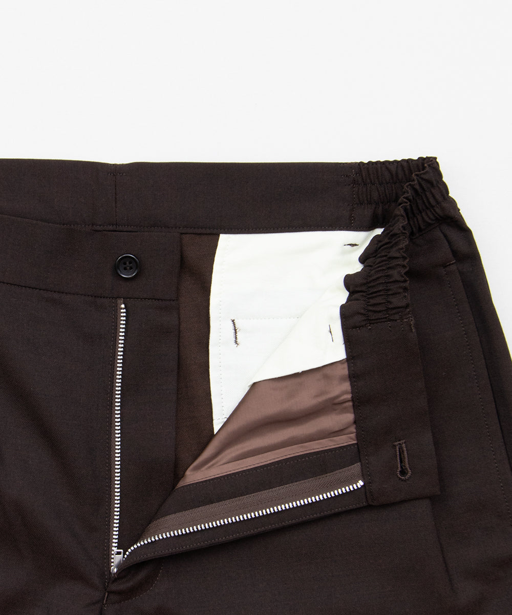 Sustainable Gabardine Pants Brown DQ-P039