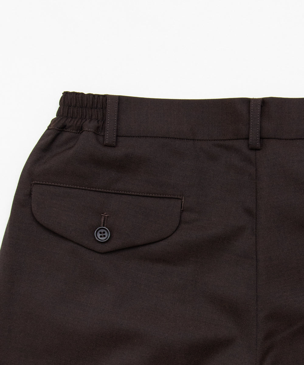 Sustainable Gabardine Pants Brown DQ-P039