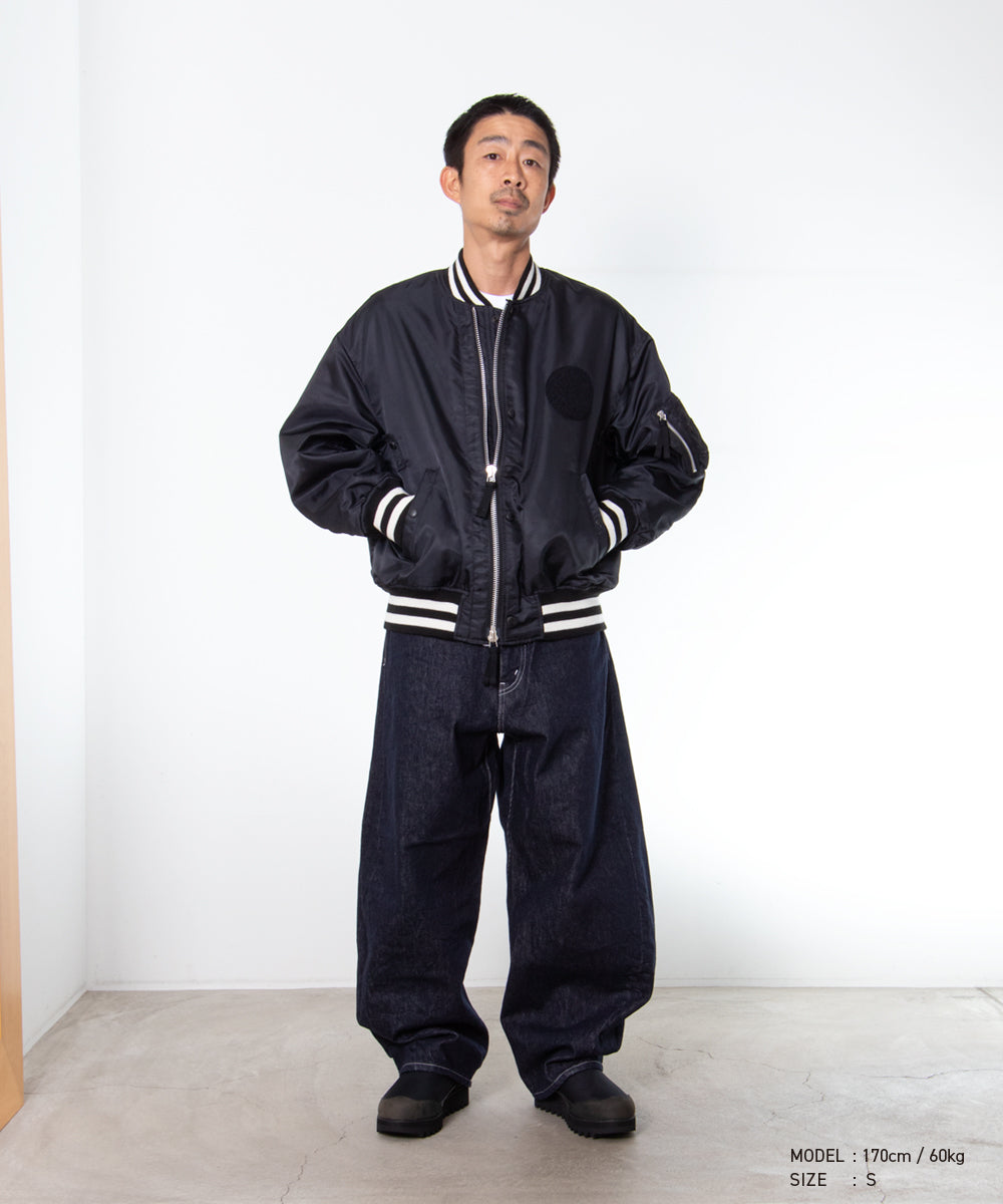 COMME des GARCONS HOMME / HR-J003 / Nylon Twill MA-1 Blouson / 26FW / Black