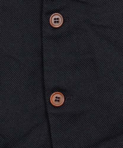 Garment-Dyed Polyester Mesh Jacket Black