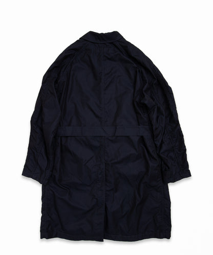 COMME des GARCONS HOMME / HR-C001 / Cotton Polyester Gabardine Processed Coat / 26FW / Navy