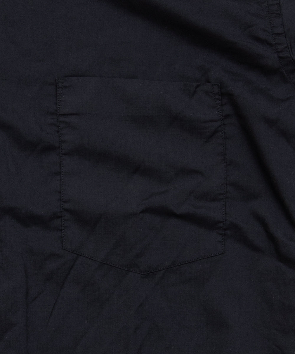 Garment-Processed Polyester Shirt Black DQ-B042
