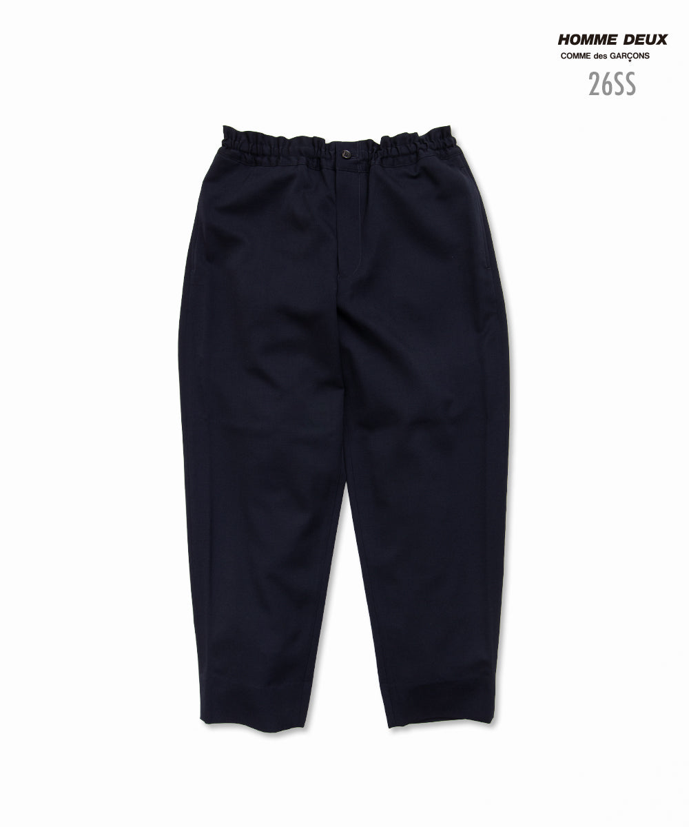 Wool Gabardine Pants Navy