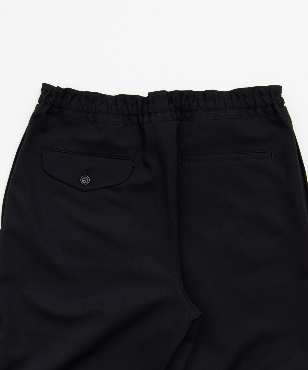 Wool Gabardine Pants black