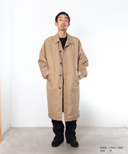 COMME des GARCONS HOMME / HR-C001 / Cotton Polyester Gabardine Processed Coat / 26FW / Beige