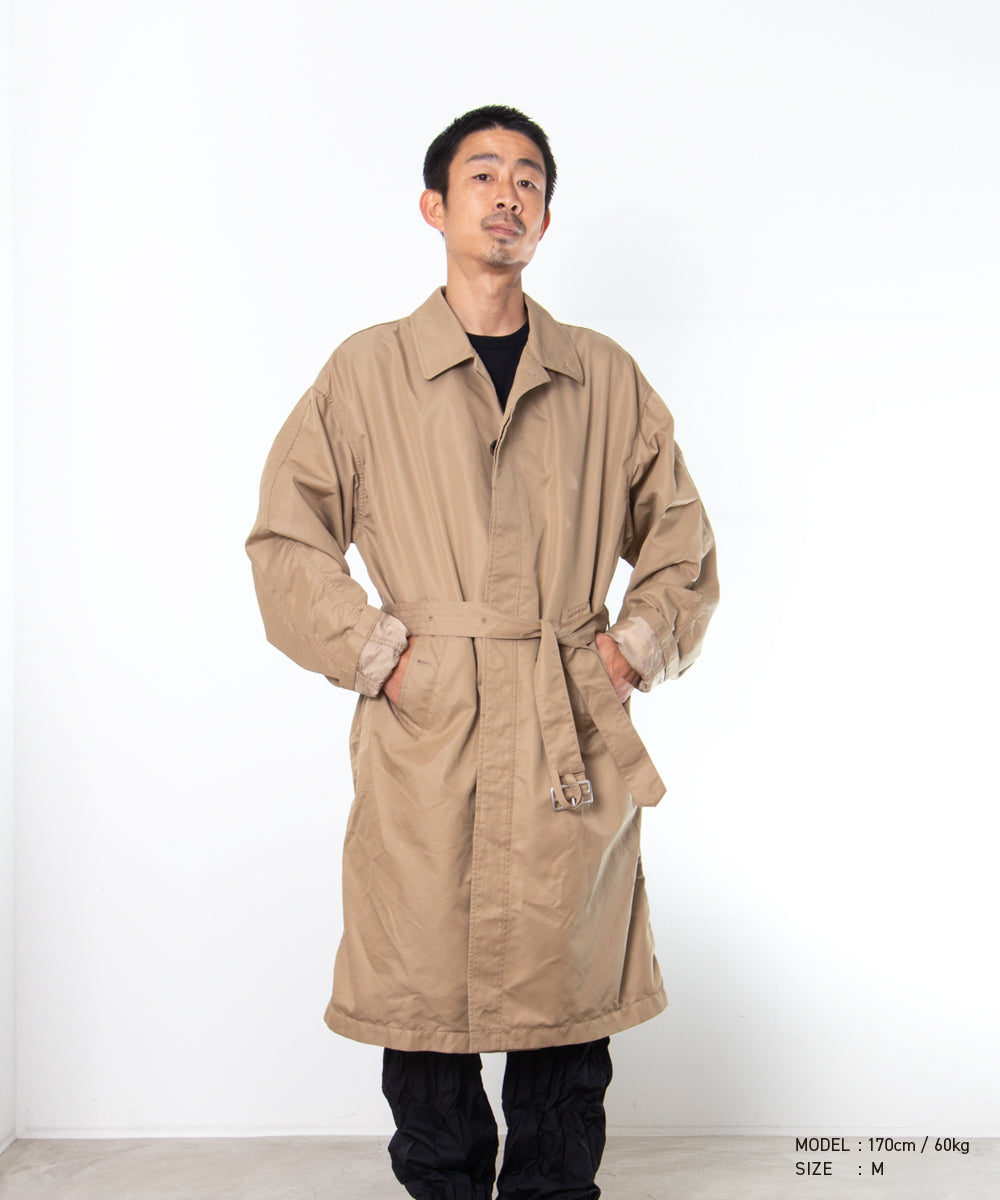 COMME des GARCONS HOMME / HR-C001 / Cotton Polyester Gabardine Processed Coat / 26FW / Beige