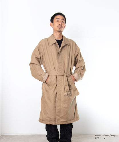 COMME des GARCONS HOMME / HR-C001 / Cotton Polyester Gabardine Processed Coat / 26FW / Beige