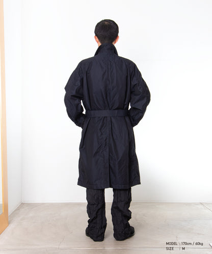 COMME des GARCONS HOMME / HR-C001 / Cotton Polyester Gabardine Processed Coat / 26FW / Navy
