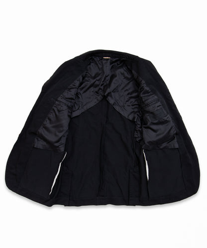 COMME des GARCONS HOMME DEUX / DR-J025 / Polyester Windowpane Processed Jacket / 26FW / Black