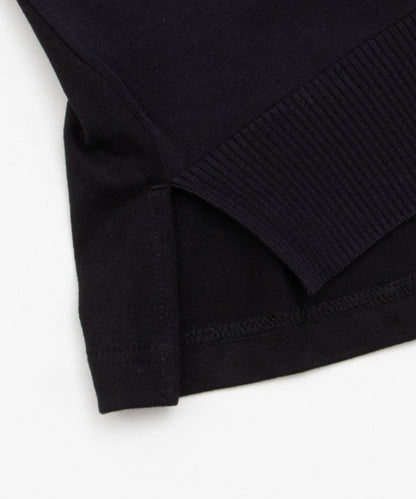 Cotton Jersey × Knit T-Shirt