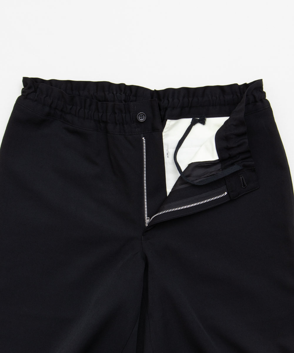 Wool Gabardine Pants black