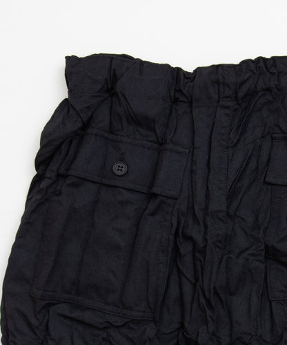 COMME des GARCONS HOMME / HR-P008 / Polyester Wool Twill Processed Pants / 26FW / Black
