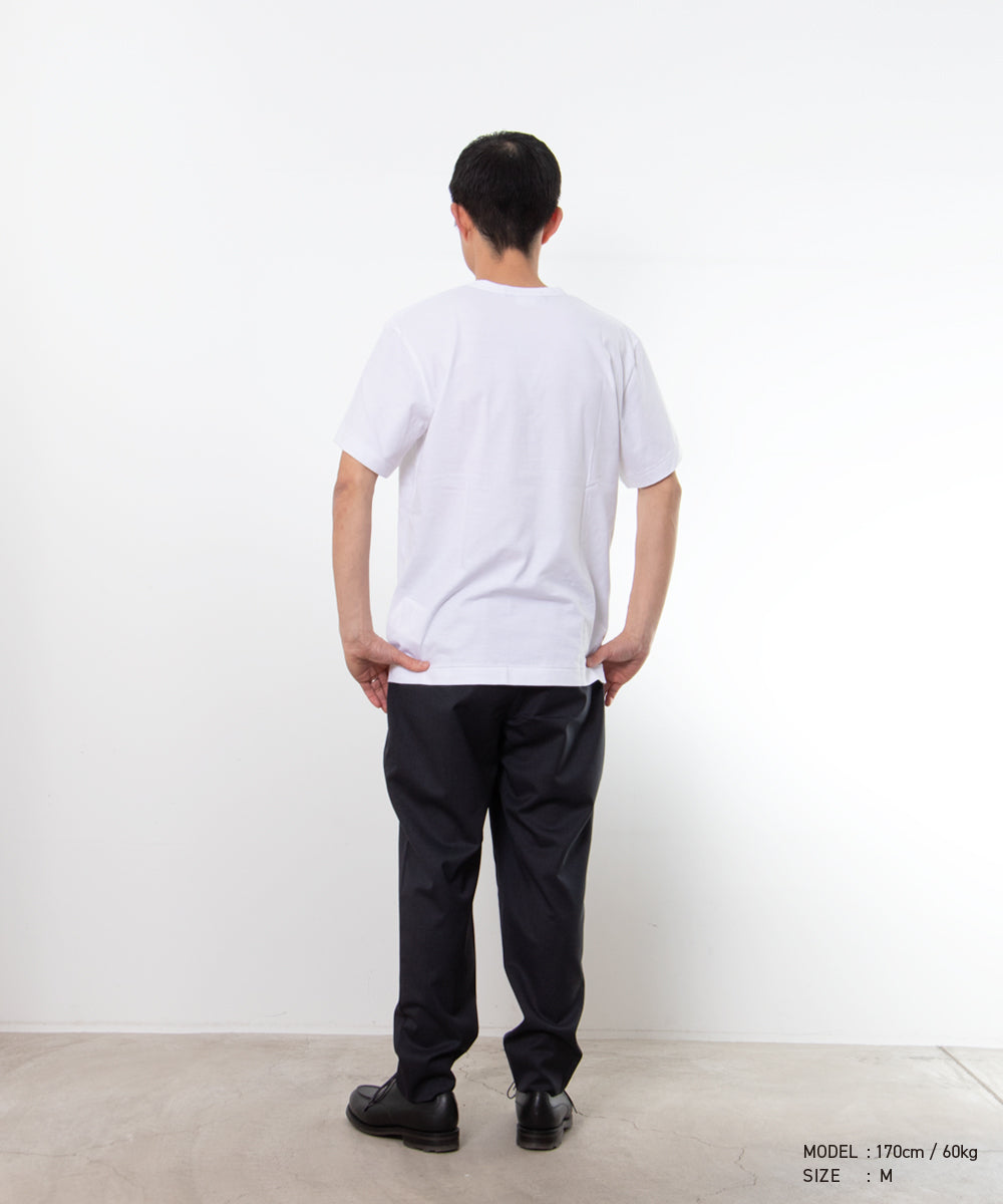 Cotton Jersey Printed T-Shirt White / Black DQ-T002
