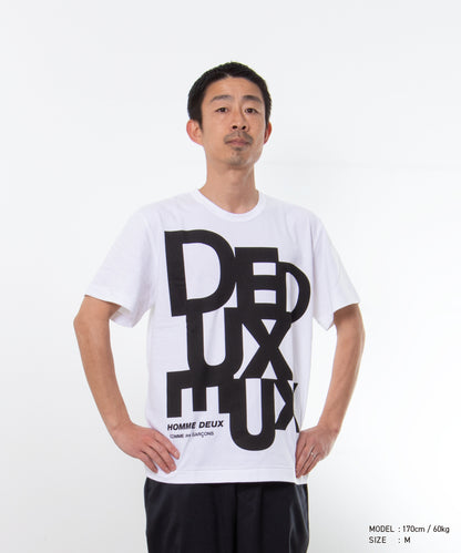 Cotton Jersey Printed T-Shirt White / Black DQ-T002