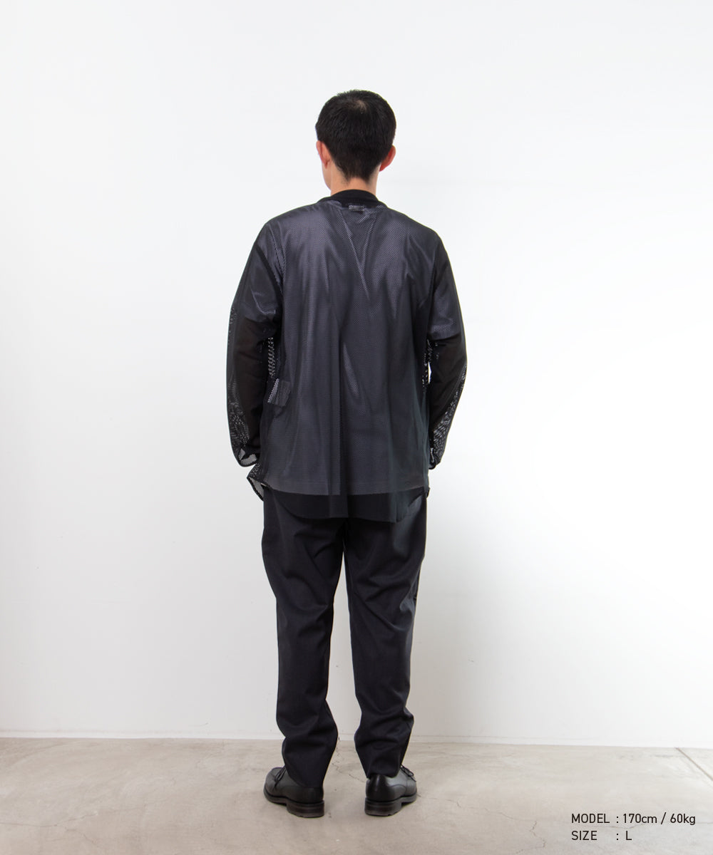 Polyester Mesh Shirt Black DQ-B039