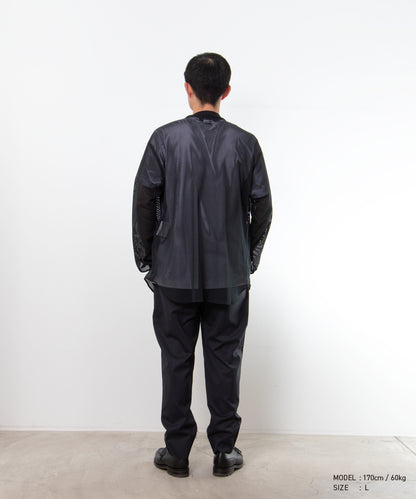 Polyester Mesh Shirt Black DQ-B039