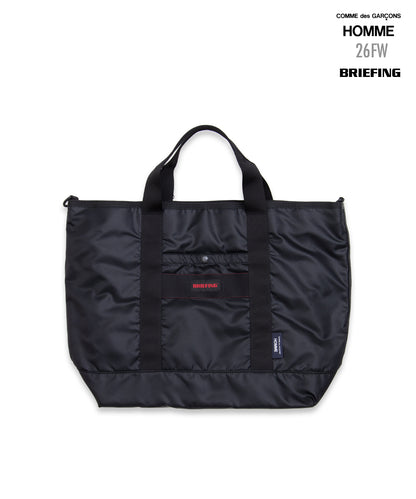 COMME des GARCONS HOMME / HR-K208 / BRIEFING W Name Reversible 2WAY Tote Bag / 26FW / Black