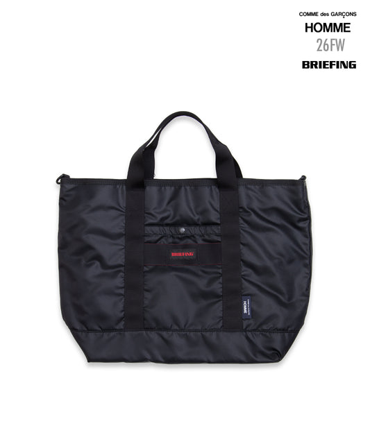 COMME des GARCONS HOMME / HR-K208 / BRIEFING W Name Reversible 2WAY Tote Bag / 26FW / Black
